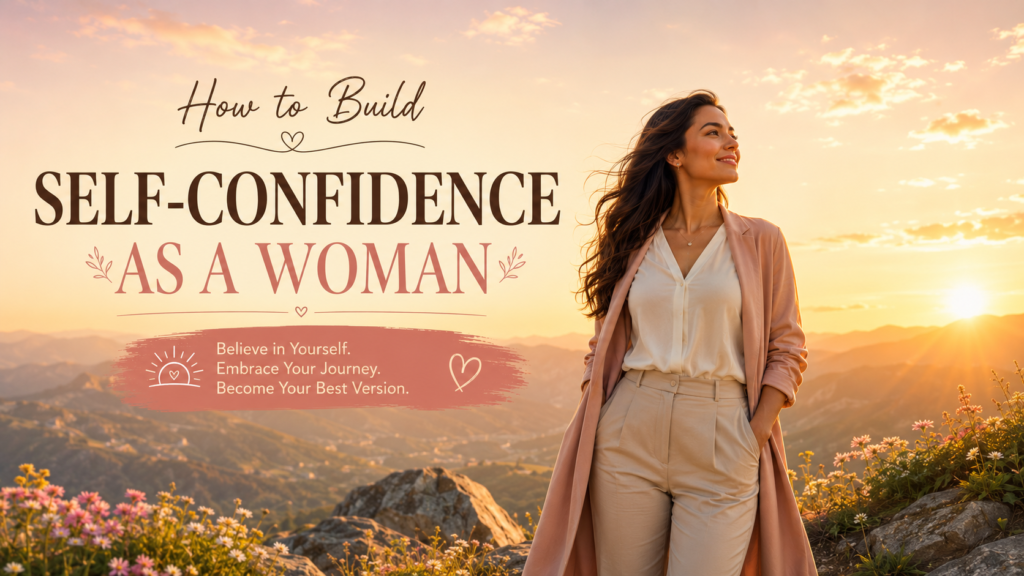 How to build Self-Confidence as a Woman through courage, growth, and self-belief.