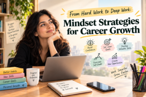 women focusing on mindset strategies for career growth